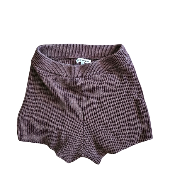 Reformation Pants - Reformation High Waist Knit Shorts Chocolate Brown
